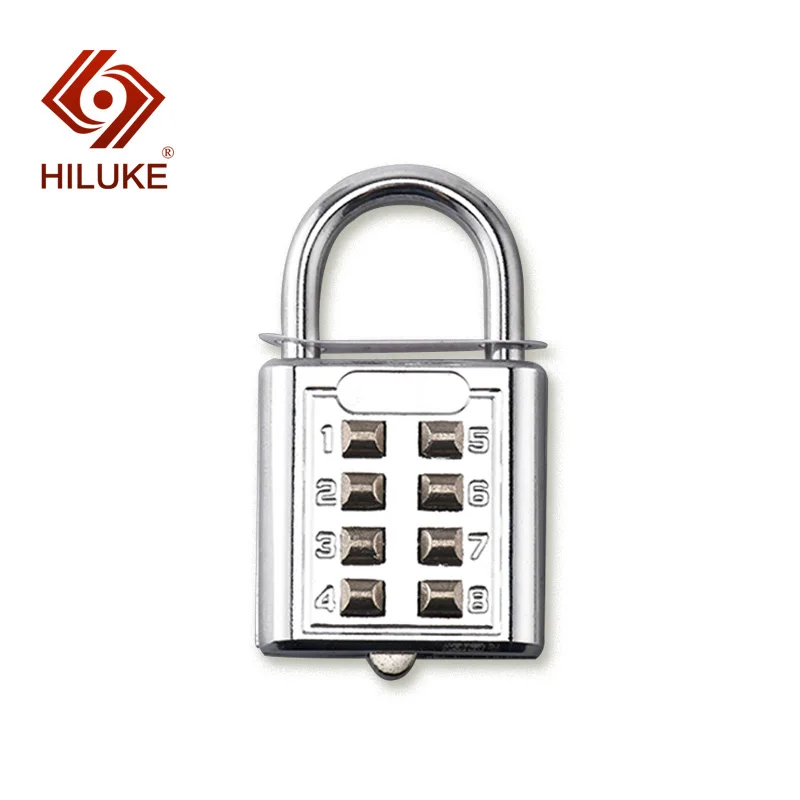 

HILUKE 303 Anti-theft Button Combination Padlock Cabinet Door Digit Push Password Lock for GYM Locker Drawer DIY Hardware