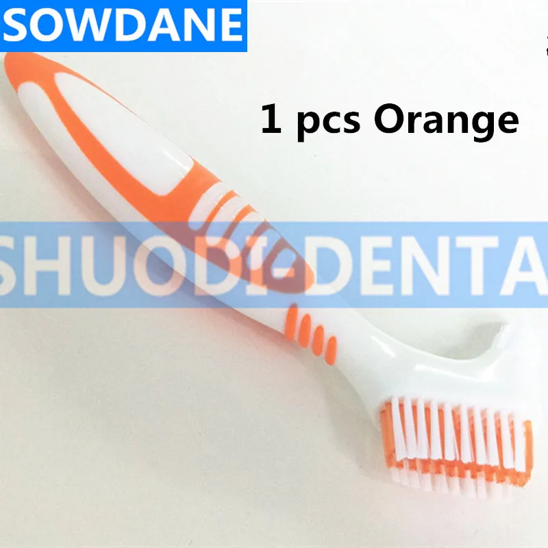 1 pcs Dental Brush Denture Cleaning Brush Multi-Layered Bristles Teeth Whitening False Teeth Brush Oral Care Brush Tool