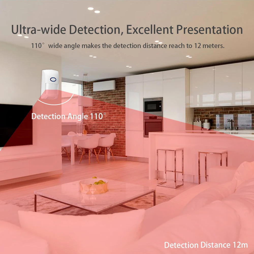 Wifi Tuya Smart APP Human Body Movement Infrared Detector PIR Motion Sensor