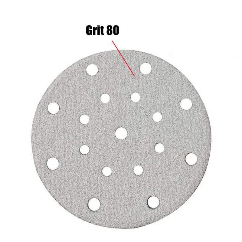 100pcs 6 Inch 150mm 17 Hole 60-1000 Grits Sanding Discs Premium Hook and Loop Heavy Duty Sandpaper for Random Orbital Sanders