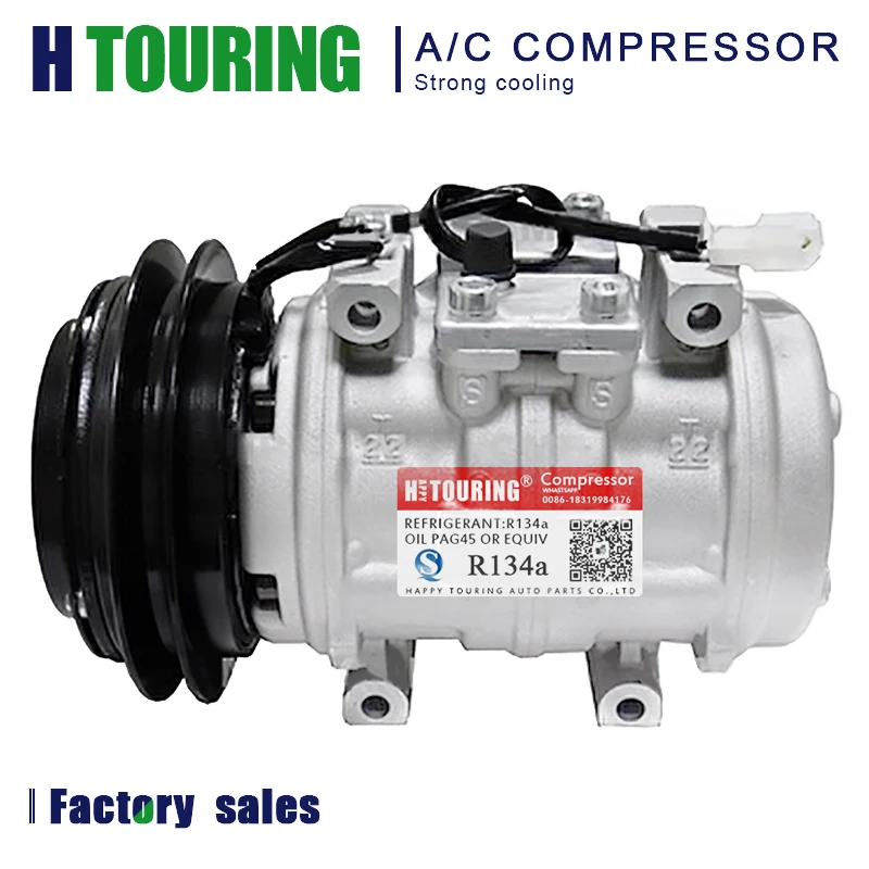 10P15C AC Air Conditioning Compressor For Toyota Land Cruiser HJ61 1988 24V OEM 88320-60191 / DENSO 047200-4810 / 047200-6480