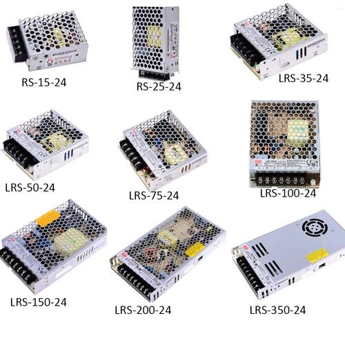 Imagen 2 del producto MEAN WELL-fuente de alimentación conmutada de salida única, RS-15 RS-25, 50, 75, 100, 150, 200, 350, 450 W, 5V, 12V, 15V, 24V, 36V, 48V, LRS-35