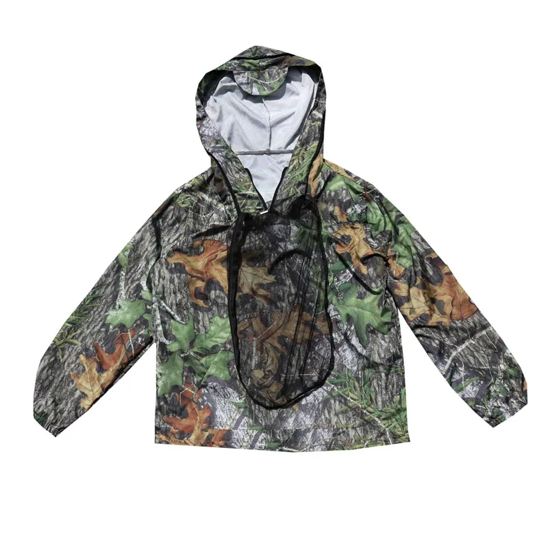 Imagem -04 - Terno Camuflado Biônico com Folhas Ultrafinas Roupas de Camuflagem Antimosquito Pesca e Caça Conjunto de Camiseta e Calças