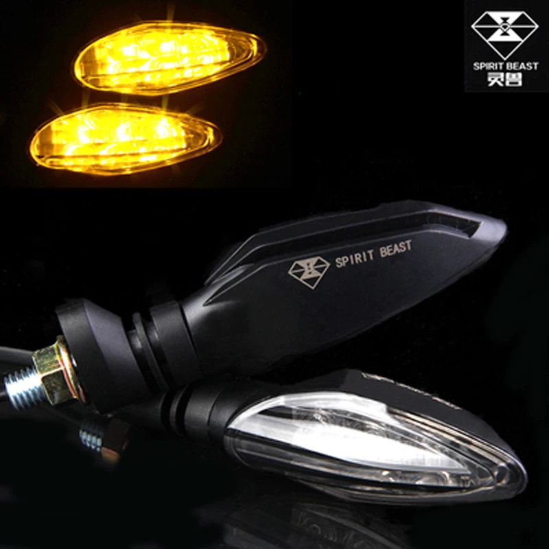 SPIRIT BEAST High Quality Motorcycle Led Turn Signals One Pair For Honda Yamaha Kawasaki Suzuki Scooter Dirt Bike Ktm