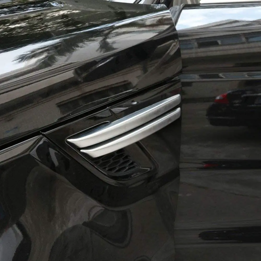 

ABS Side Door Fender Air Vent Outlet Trim For Land Rover Range Rover Sport 2014 2015 2016 2017 Paino Black
