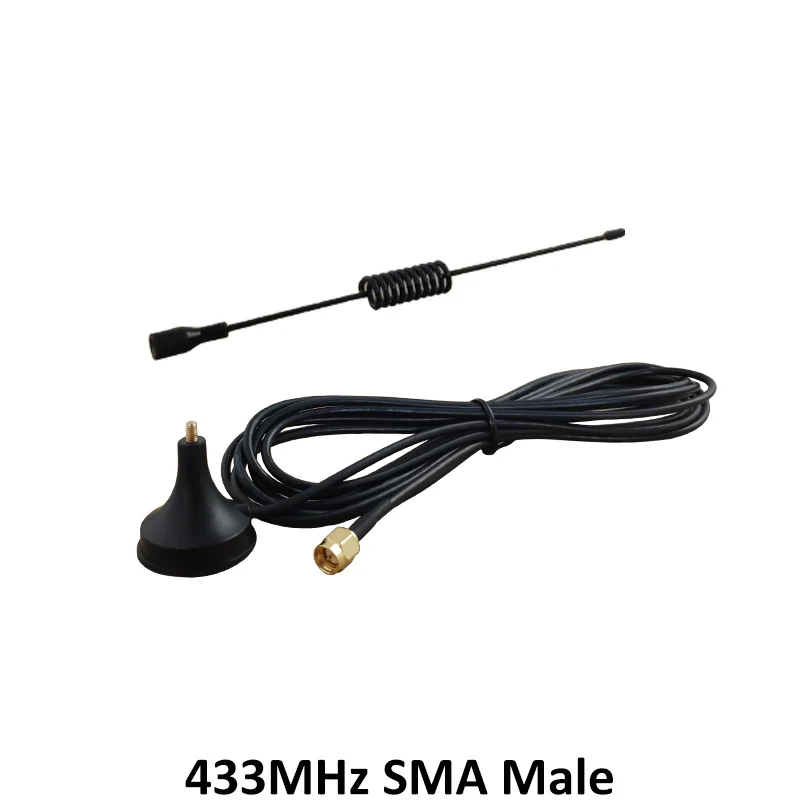 GWS 433 MHz antena 2P 5db SMA Male female Connector with Magnetic base IOT  Ham Radio Signal Booster Wireless Repeater 3m cable