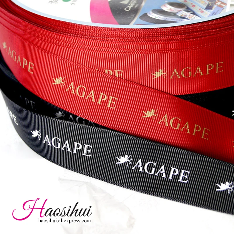 

3''(75mm) Personalized Printed Grosgrain Ribbon Wedding Accessories Christmas Decoration 100yards/lot