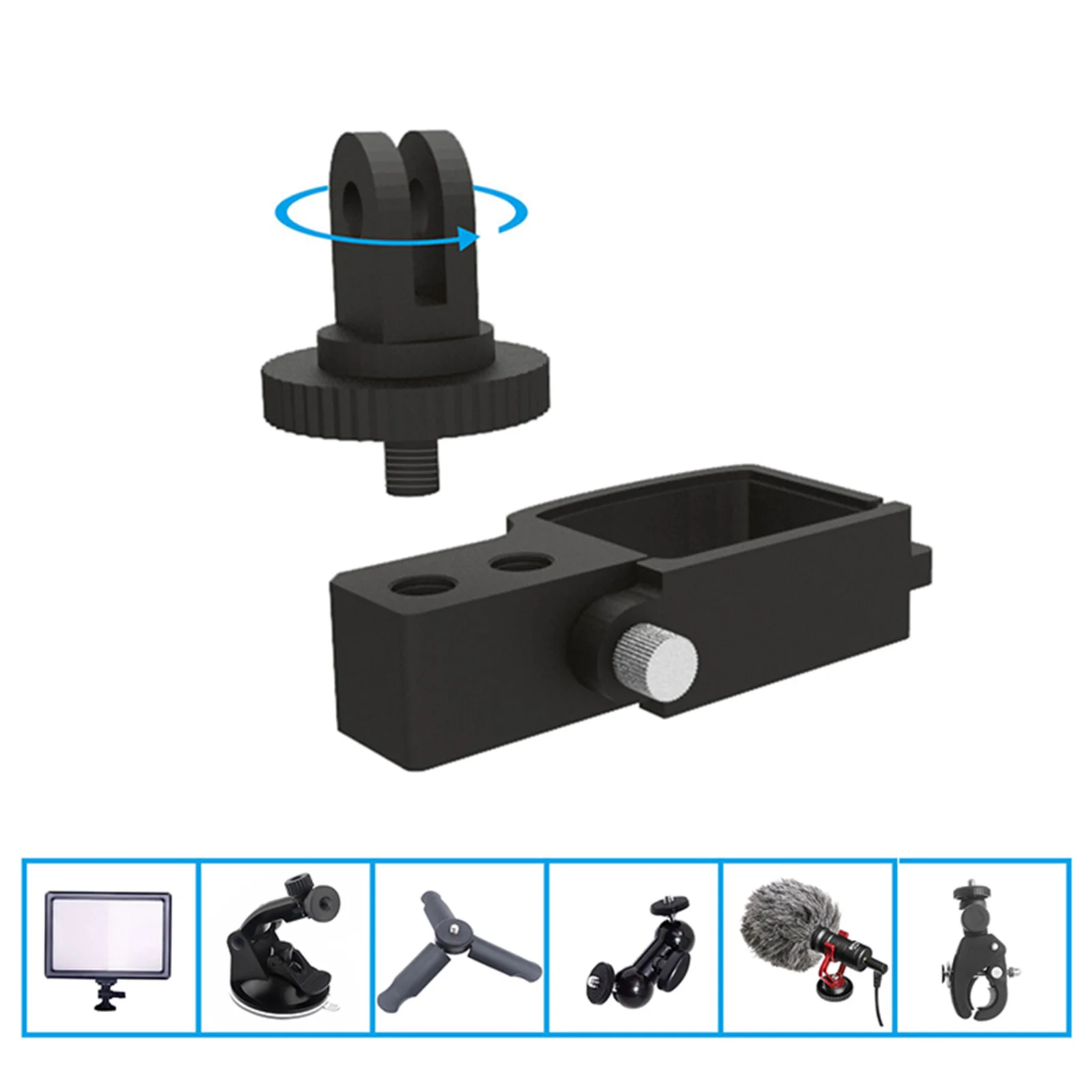 SUNNYLIFE Multifunctional Expansion Adapter Module for DJI OSMO POCKET 2 Quick-release Adapter Handheld Gimbal Camera Accessorie