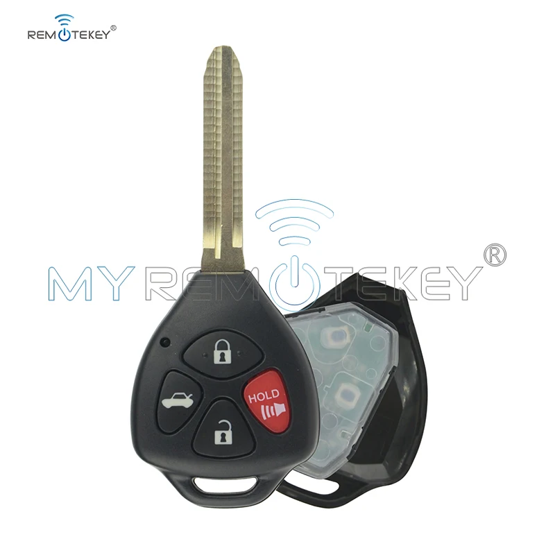 

Remtekey For Toyota Camry 2007 -2010 4 Button Remote Key Fob 4D67 Chip Hyq12bby Car Auto Remote Key Contol 315mhz Replacement