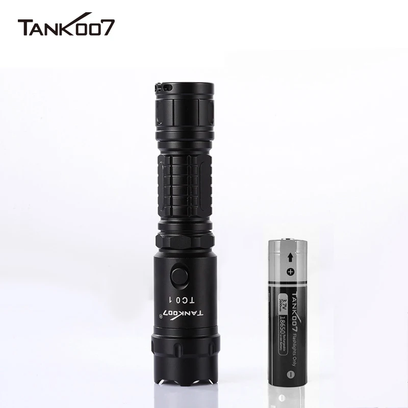 TANK007 Police Outdoor Tactical Portable Torch High Power XML LED Flashlight Powerful USB Rechargeable Waterproof