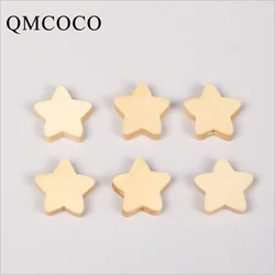 Cuentas de madera de estrella de cinco puntas para manualidades, herramientas de joyería, abalorios sueltos de Hemu personalizados, decoraciones para el hogar, accesorios de juguetes para bebés, 50 unidades por juego