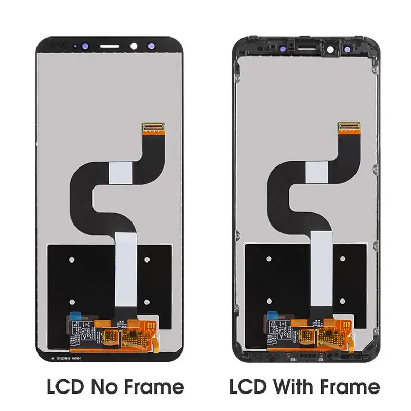 Tela LCD de 2160*1080 para Xiaomi, de qualidade AAA, para Xiaomi Mi A2 MIA2, substituição para Xiaomi 6X LCD, montagem de digitador