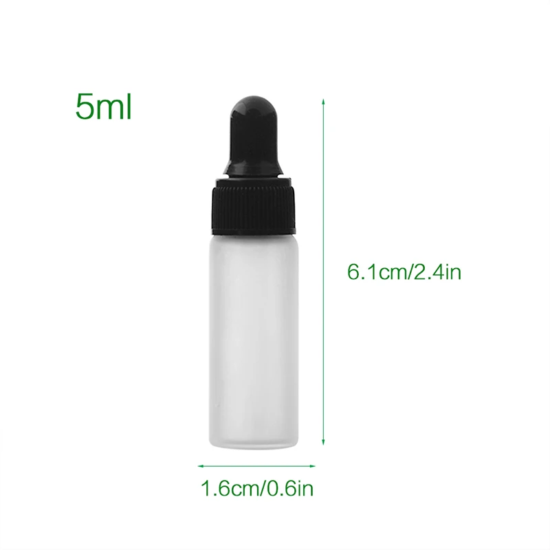 5ml/10 ml/30 ml/50 개/몫/100 ml 작은 유리 병 에센셜 오일 병 유리 병 샘플 테스트 용기