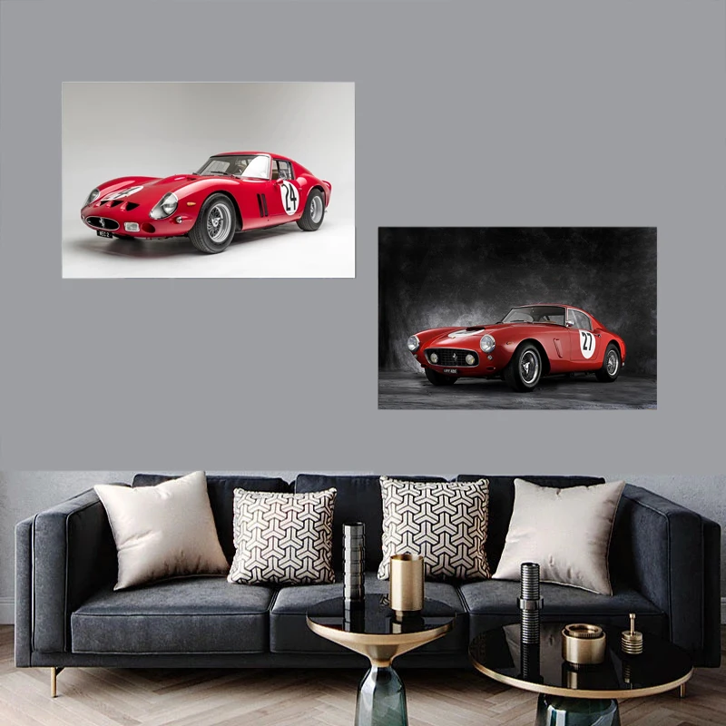 

Sports Car Retro Picture Wall Art Canvas Paintings for Living Room Supercars Posters Bedroom Home Decoration Mural Artwork