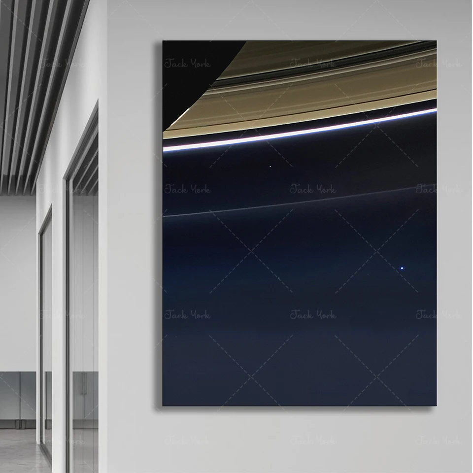 

Pale Blue Dot, Cassini probe, July 19, 2013 — poster