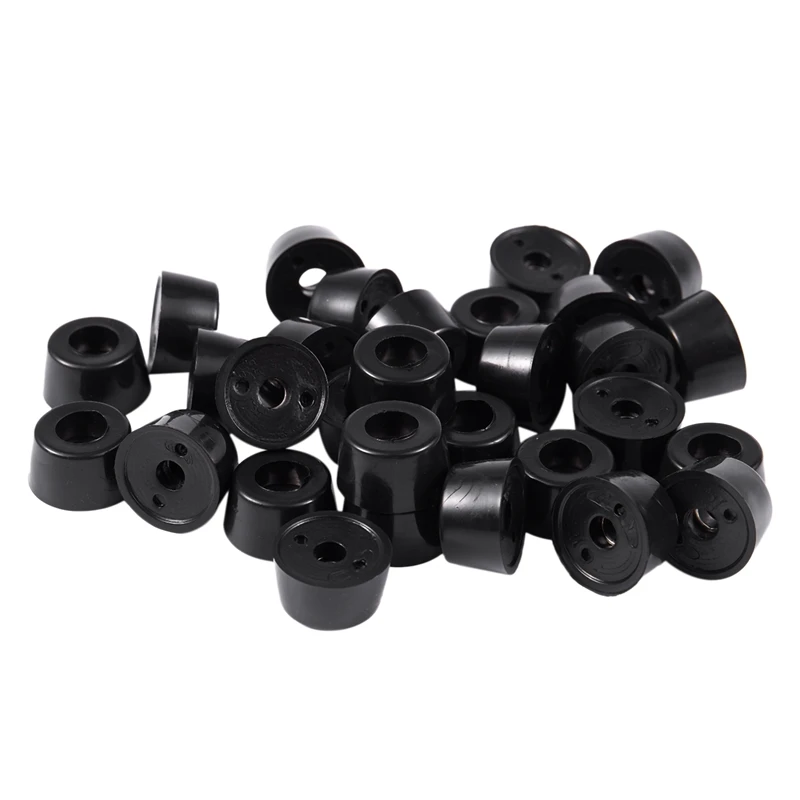 Home Furniture Black Rubber feet 13 mm x 7 mm 30 PCS Promotion