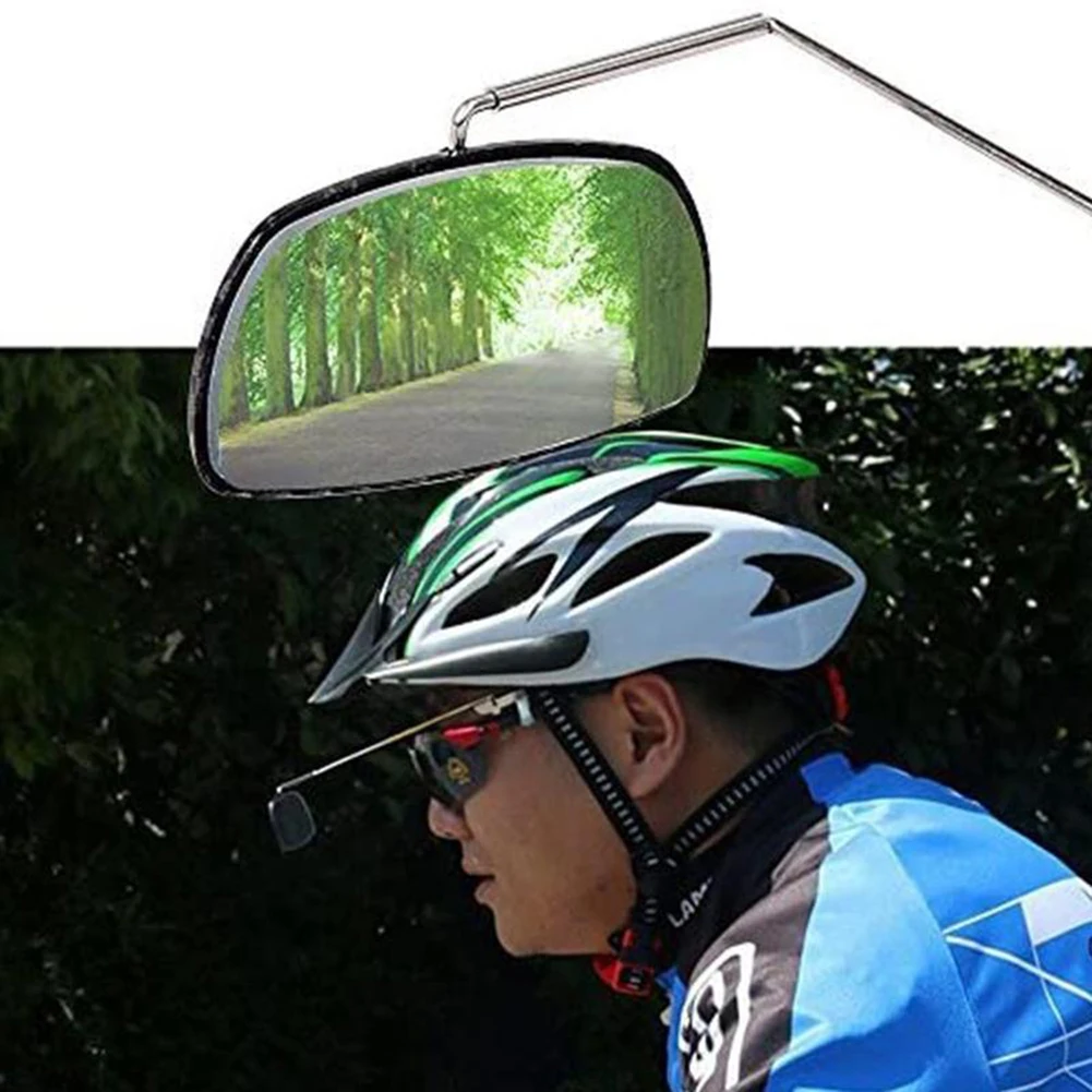 Bicycle Glasses Rearview Mirror 360 Degree Mirror Aluminium Alloy Adjustment Helmet Mount 2021 New Arrivals