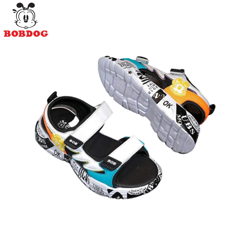 Bobdog boys cartoon sandals summer children\'s soft-soled non-slip fashion children\'s casual shoes