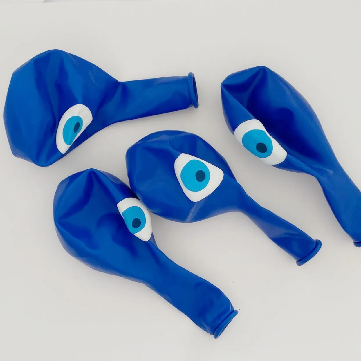 12 Blue evil eyes balloons bachelorette party decorations 15th birthday party decor lucky eye latex balloons