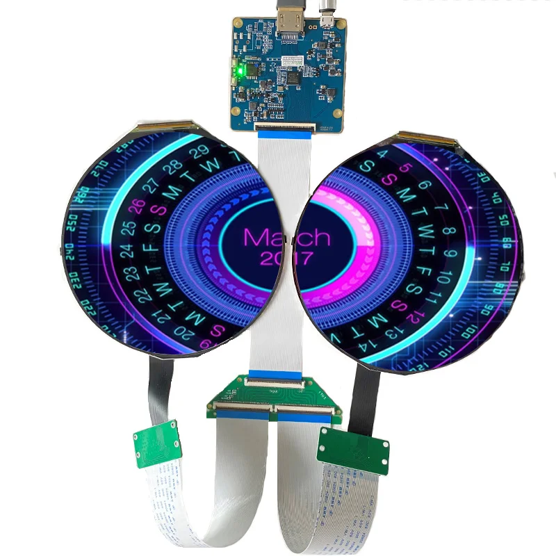 5 Inch 1080x1080 IPS Round Instruments Screen 60Hz MIPI Driver Board Digital Signage Display Raspberry pi Circular LCD Display