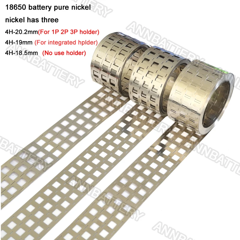 

1 Meter Pure Nickel Belt 4P For 18650 Lithium Battery Pack Cell Spacing 18.5 19mm and 20.2mm Nickel Bus Bar