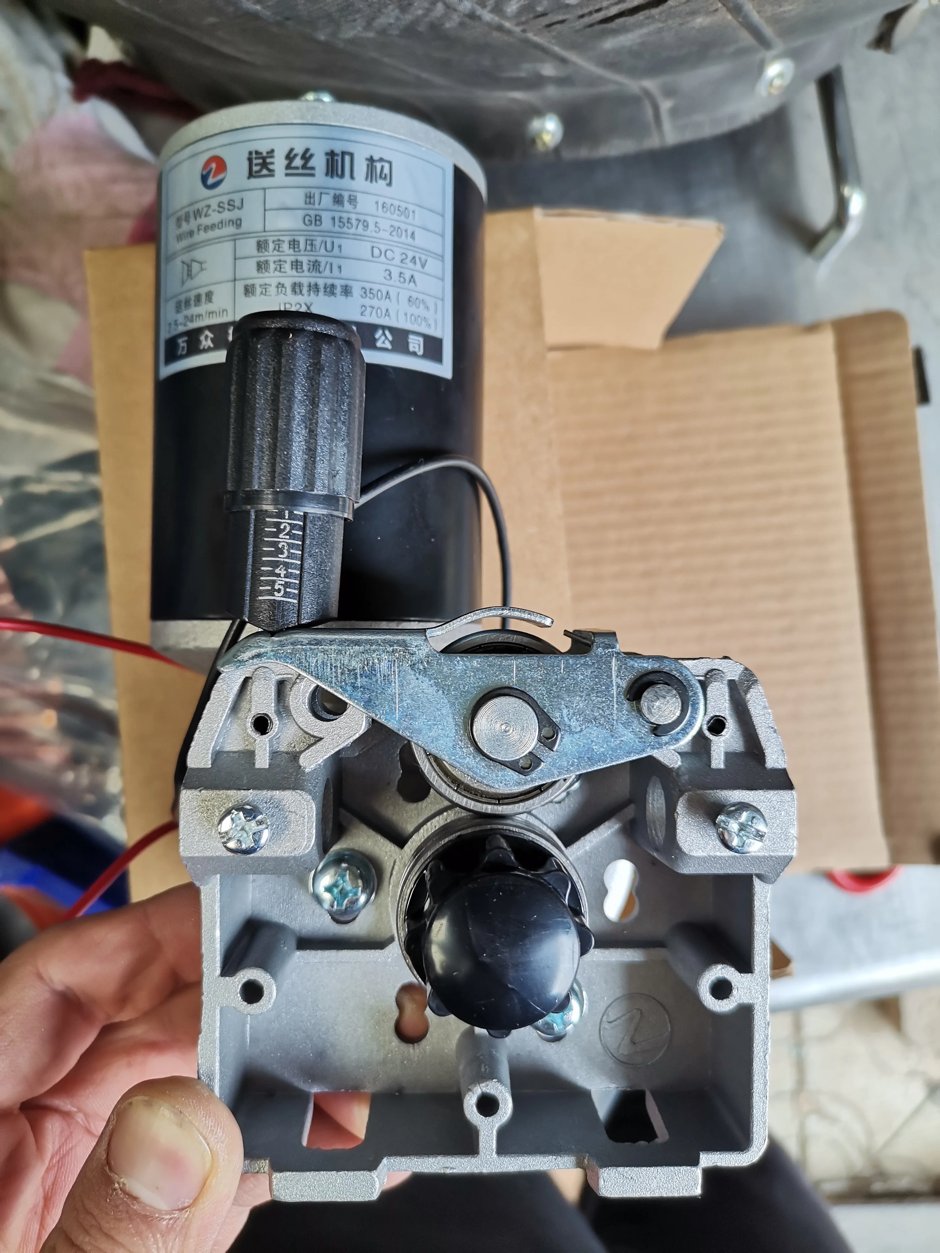 Two protection welding machine wire feeder DC 24V welding wire feed assembly for arc MAG welding machine