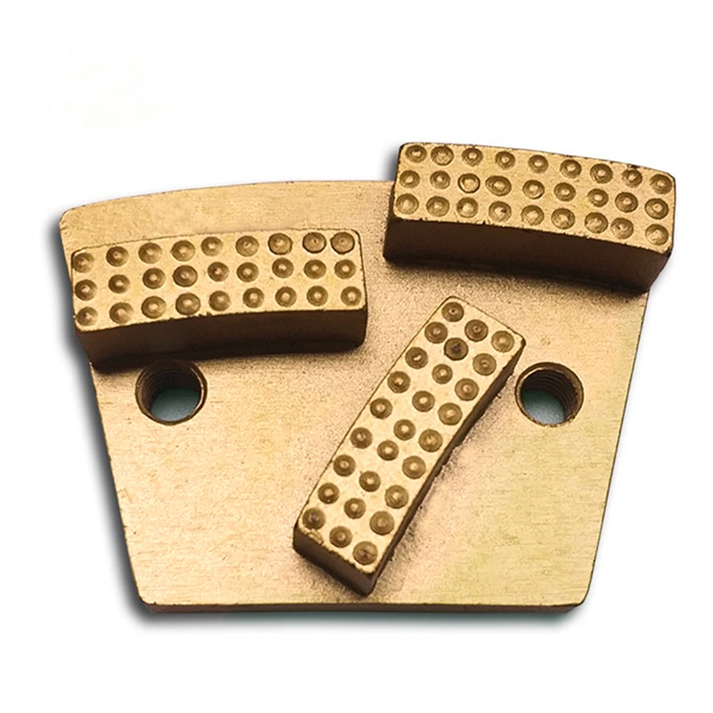 ASL27 Blastrac Floor Grinding Shoes for Rough Concrete Two M6 Thread Holes ASL Metal Grinding Pads for Epoxy Coating Removal