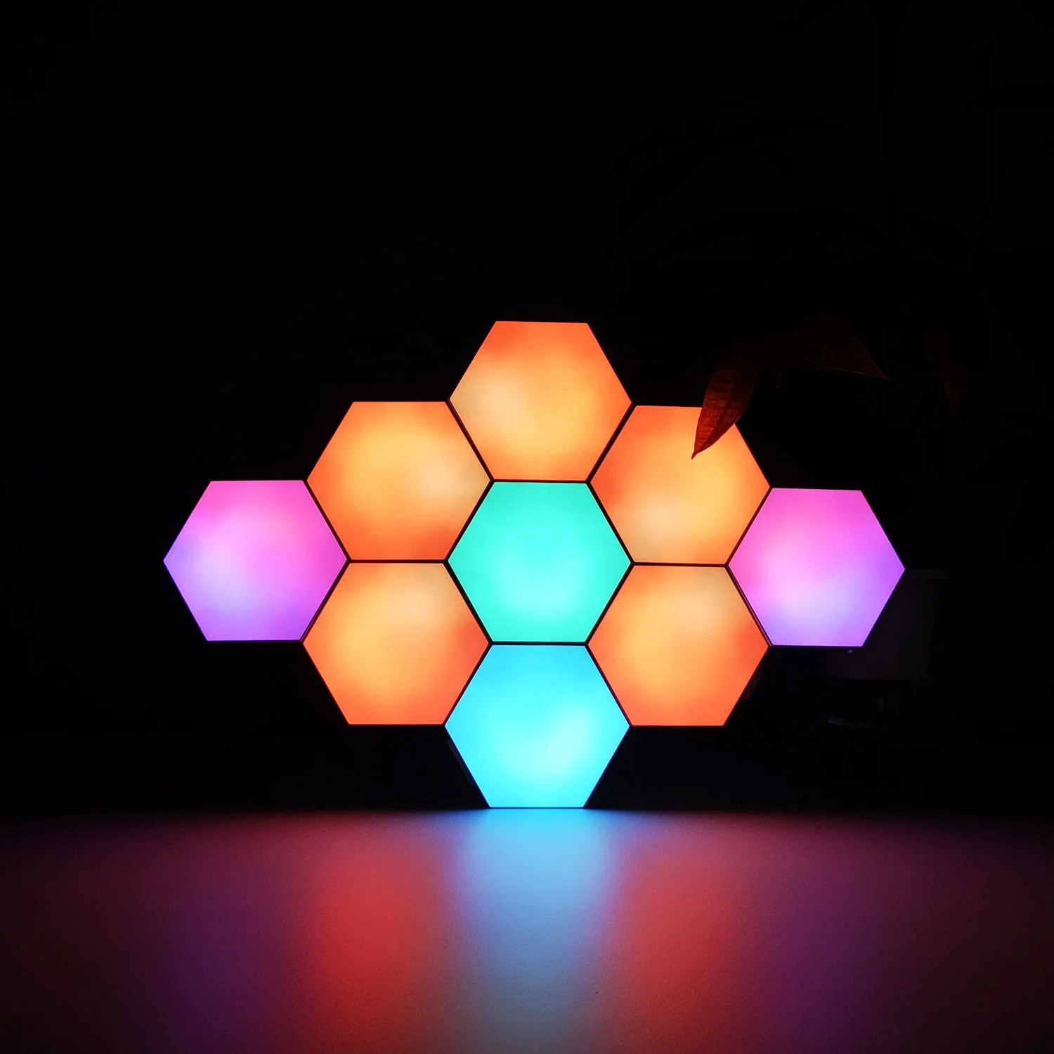 Hexagon LED DIY Lamp Wall Decoration Light APP Controlled Honeycomb Lights Quantum Lamps for Christmas Decoration