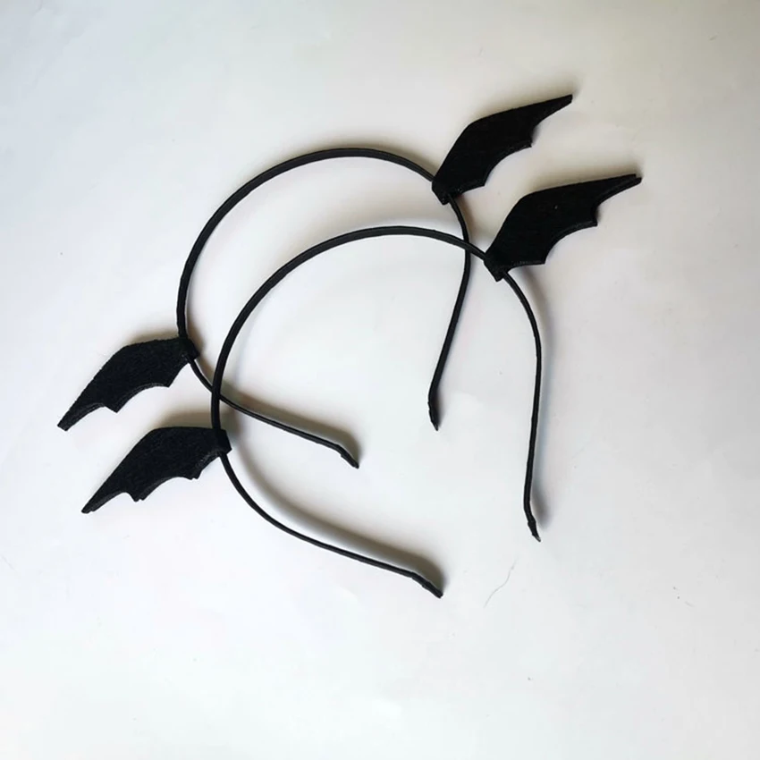 1set tessuto Non tessuto a forma di pipistrello fermagli per capelli pipistrello forcine decorazione di Halloween accessori per capelli per feste creatività fascia per capelli