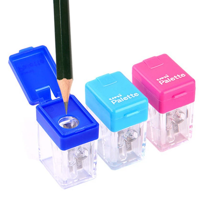 UNI Pencil Sharpener DPS-101PLT 3pcs Palette Multicolor Portable Student Sketch Pencil Mini Pencil Sharpener