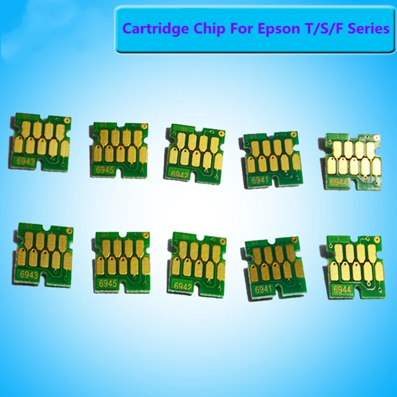 Compatible Cartridge Chip For Epson T/S/F Series Refill Inkjet Ink Chip T6941 for Epson Cartridge T3200 T5200 T7200 Printer