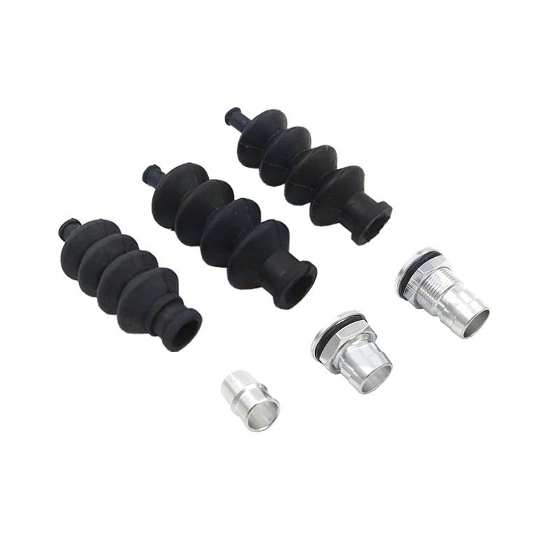 RC Boat 32/42mm Waterproof Push Rod Rubber Seal Bellow and 3 Sizes Aluminium fittings For Servo Push Rod Seal To Rudder Parts