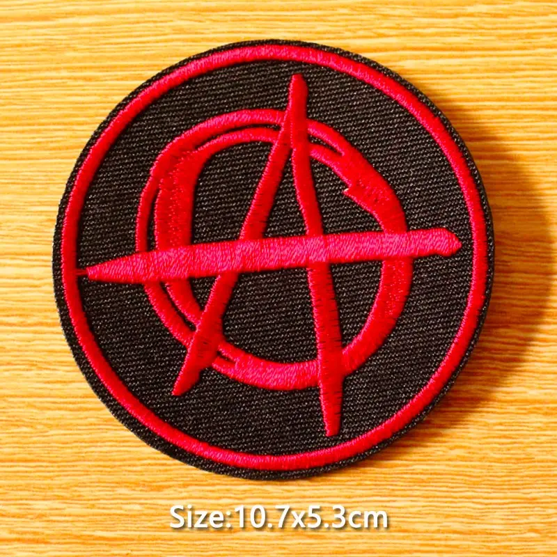 DIY Hook Loop Patch Metal Bands Punk Boys Patches Embroidery Patches For Clothing Iron On Patches For Clothes DIY Patch Badge