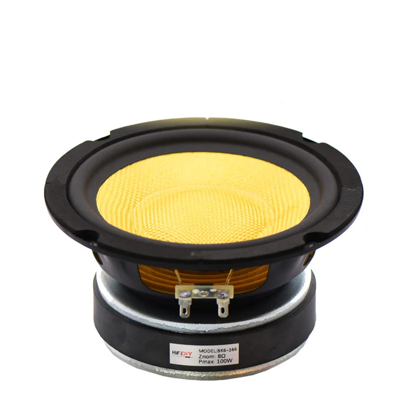 

JQ-101 BT6-167 6.5-inch mid-woofer speaker glass fiber black cone 50mm voice coil 120 magnetic 60W~120W 8 ohm