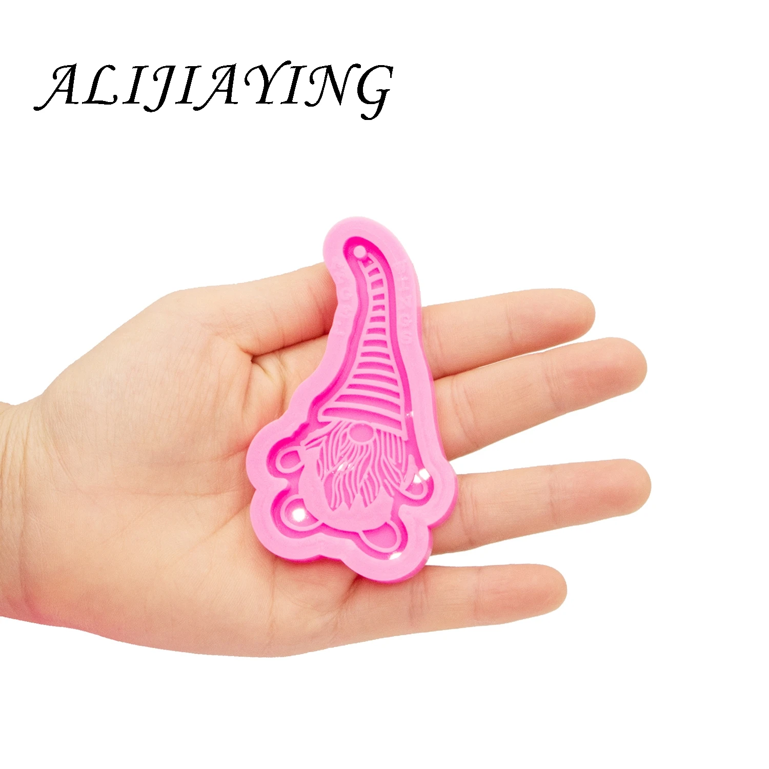 

Shine Inside Gnome Shape Silicone for Resin Epoxy Craft DIY Keychain Mold Jewelry Pendant DY0459