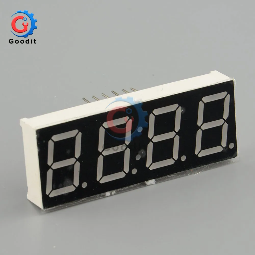 0.56\'\' 4 Bit Digital Tube Electronic Clock DIY Kit Clock Electronic Production kit Time Chip AT89C2051 FR-4 PCB for Electronics