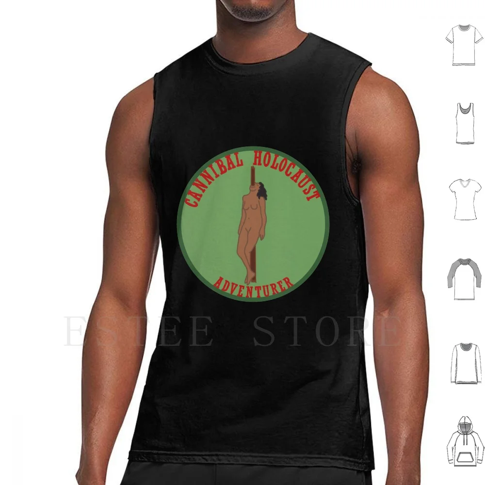 Horror Scout Badge-Adventurer Tank Tops Vest Sleeveless Girl Scouts Horror Movies Cannibal Holocaust Adventurer