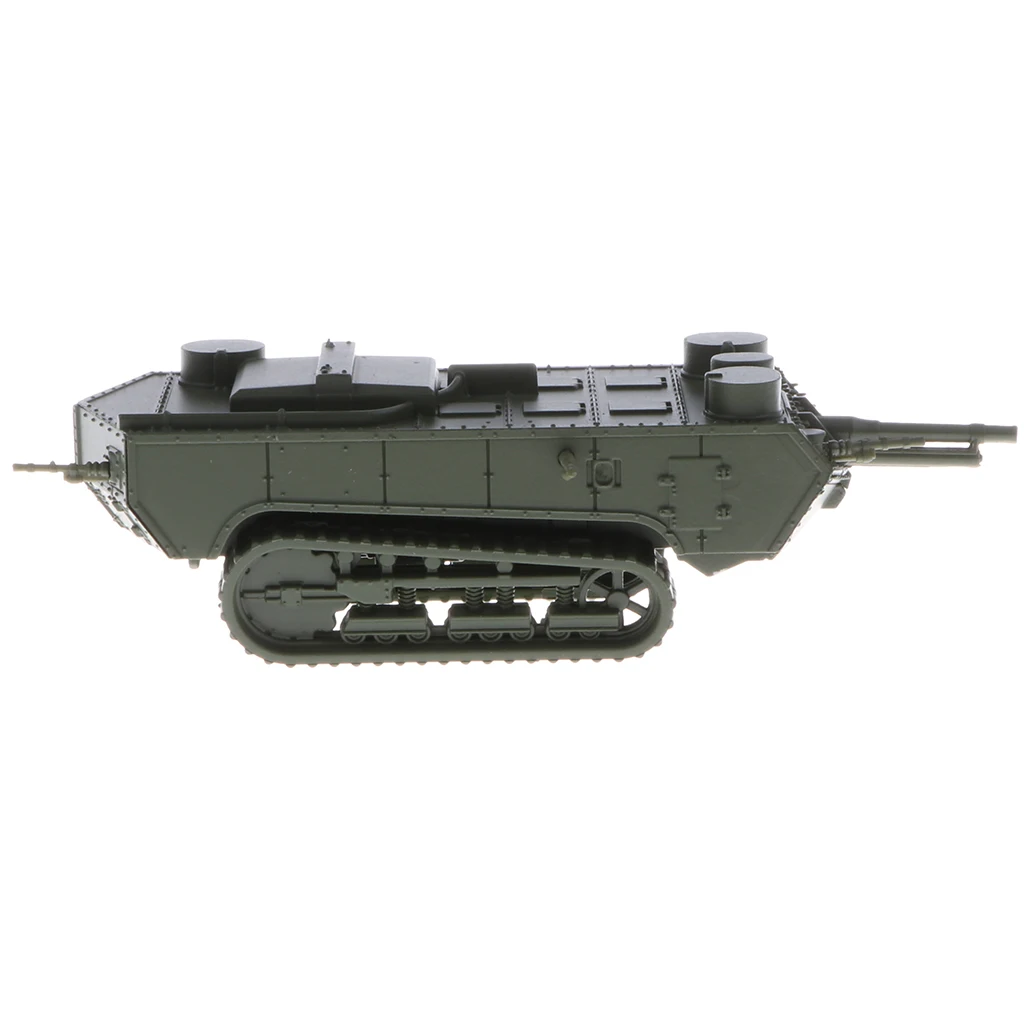 1/100 French St-Chamond Early Tank WWI Heavy Army Vehicle Model Toy for Kids Boys