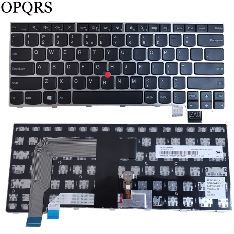 

NEW US Laptop Keyboard For Lenovo Thinkpad 13 2nd (20J1-20J2) New S2(2nd Gen 20J3) T460S T470S SN20K44182 01AV070 NO Backlit