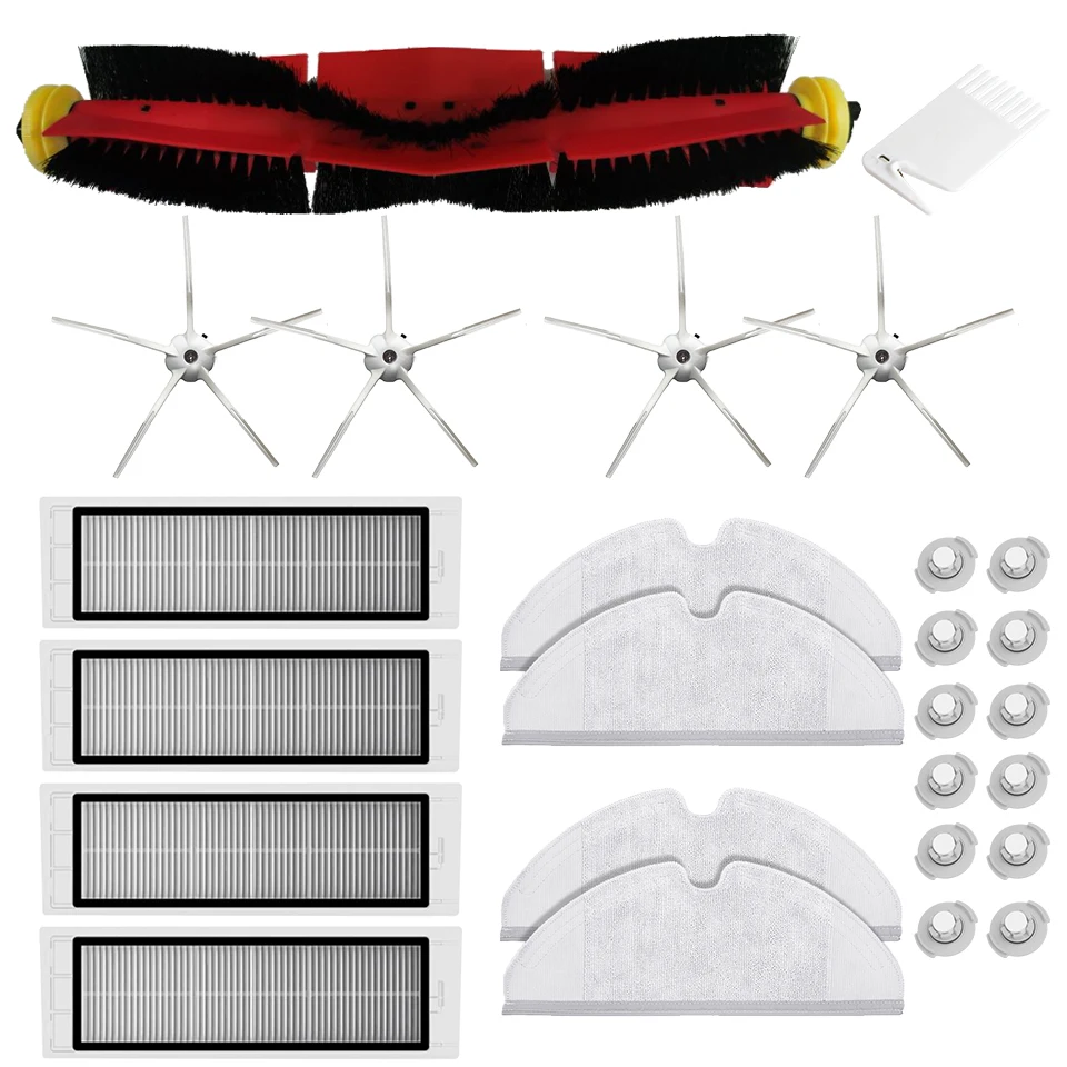 Roller pinsel 5 Arm Seite Pinsel Filter Für Xiaomi Roborock S6 S5 Max S60 S65 S5 S50 S55 E25 E35 hause reinigung zubehör