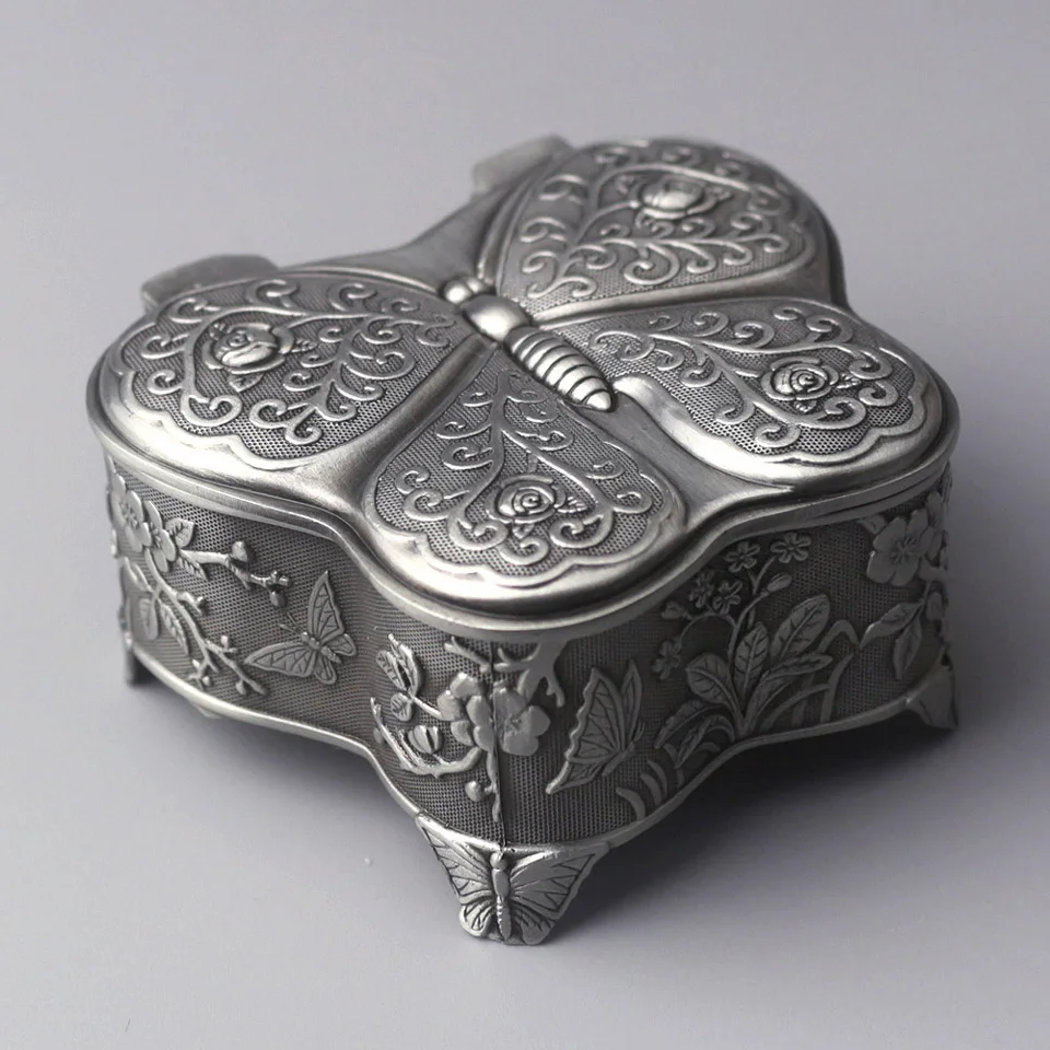 ROSIKING Emboss Alloy Metal Music Box Mini Wind Up Movement Once upon a december For Frends Girl and Children Birthday Gift