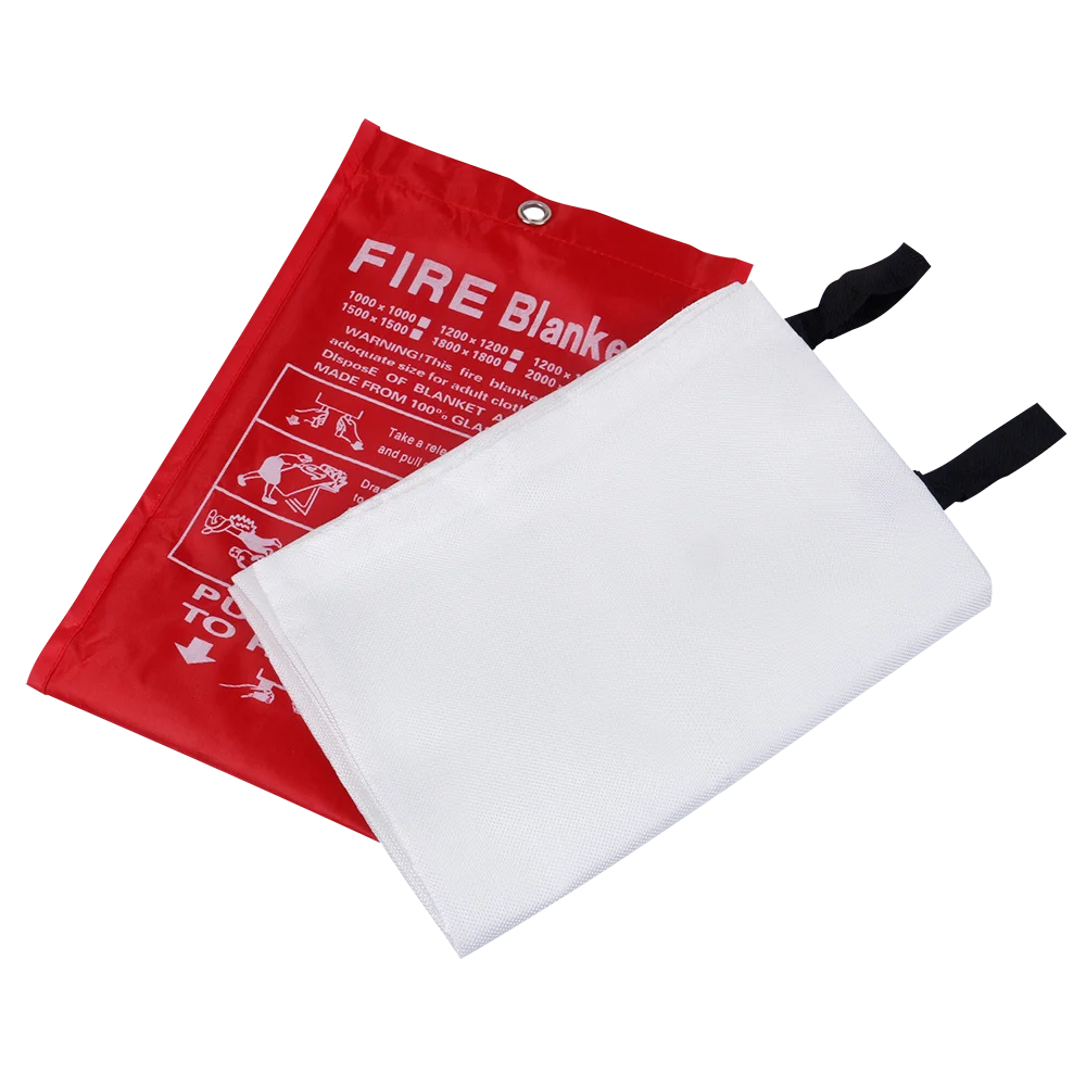 Fire Blanket Fiberglass Fire Flame Retardant Emergency Survival Escape Fire Cloth Shelter Safety Cover Hotel Fire Blanket