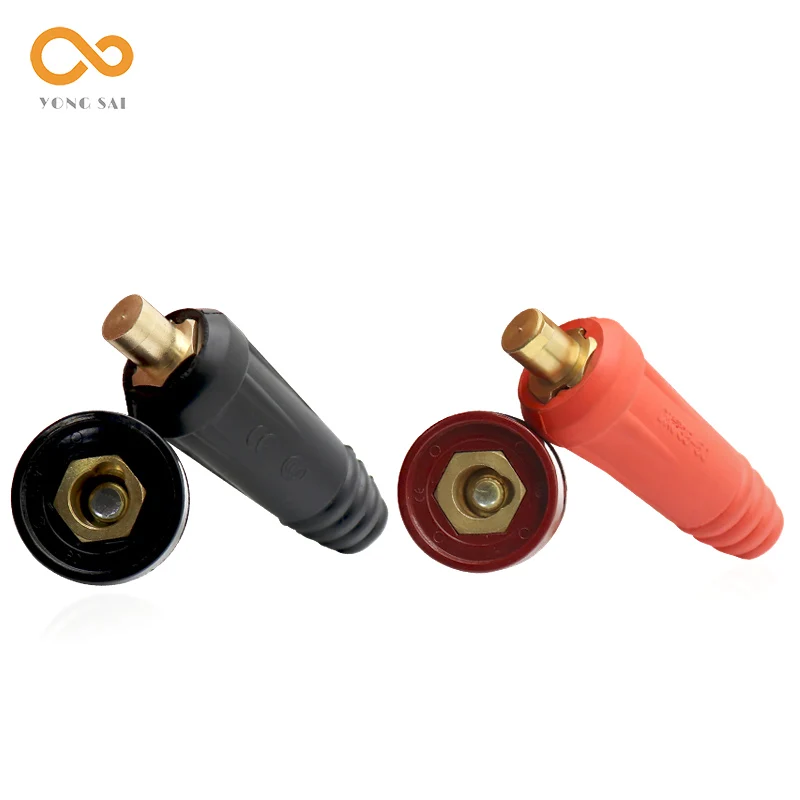 DKJ 50-70 Welding Connector Europe Welding Machine Quick Fitting Male Cable Connectors Socket Plug Adaptor DKJ 10-25