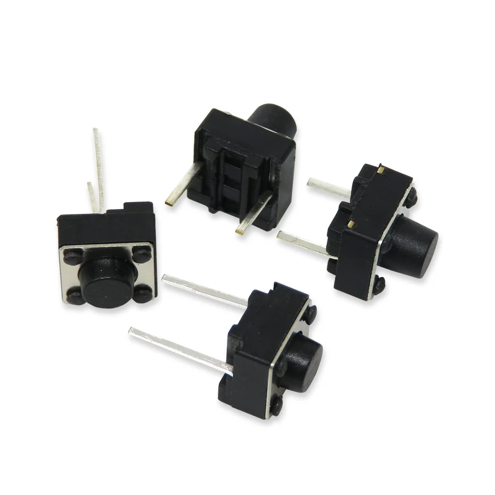 50Pcs Tactile Switch Momentary Tact  2pins 6x6x4.3/5/6/7mm 6*6*4.3mm 5mm 6mm 7mm