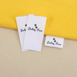 Custom Sewing Label, Sew on Cotton Fabric, Fold Tags, Personalized Brand , Customized with Your Business Name, MD3077