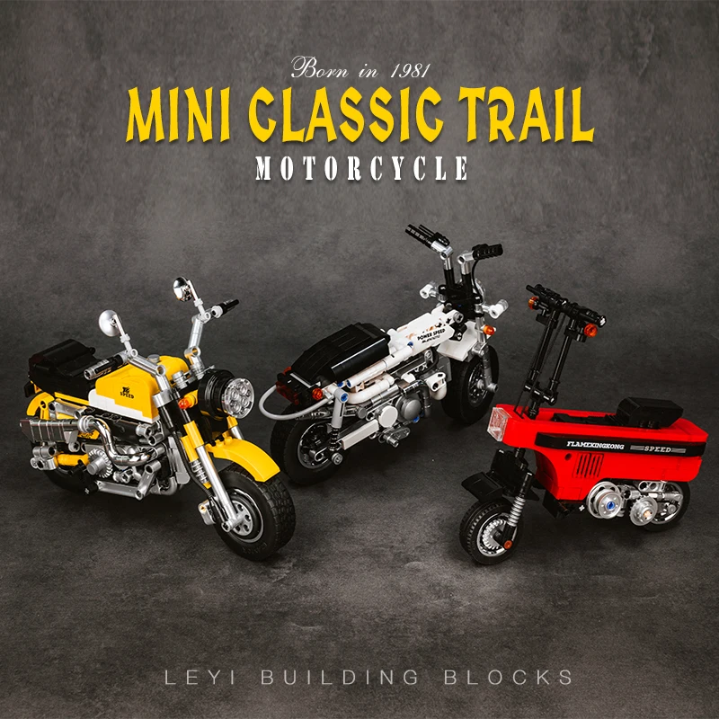 

DECOOL Motocompo Speed Champions Racing Souped Up MOC Motor Modified Motorcycle Bricks Model Building Blocks Toys For Boy Gifts