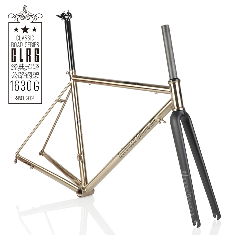 

New AM CLR6200 Reynolds 520 Steel 700C Road Bike Frame CRMO with Carbon Fork Touring Bicycle Frameset