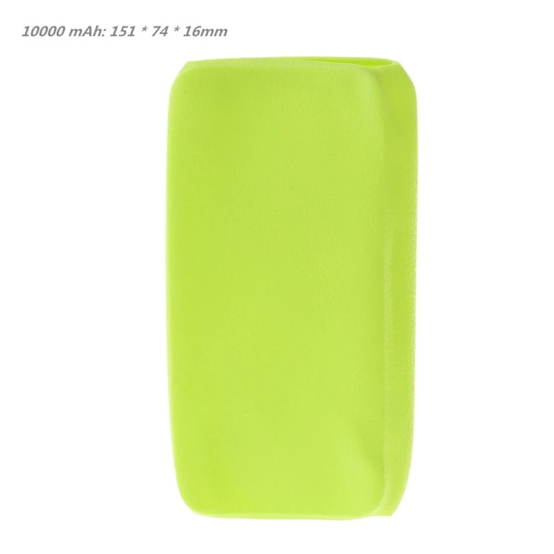 Silicone Protector Case Cover Skin Sleeve Bag for New 2 10000/20000mAh Dual USB Powerbank Accessory