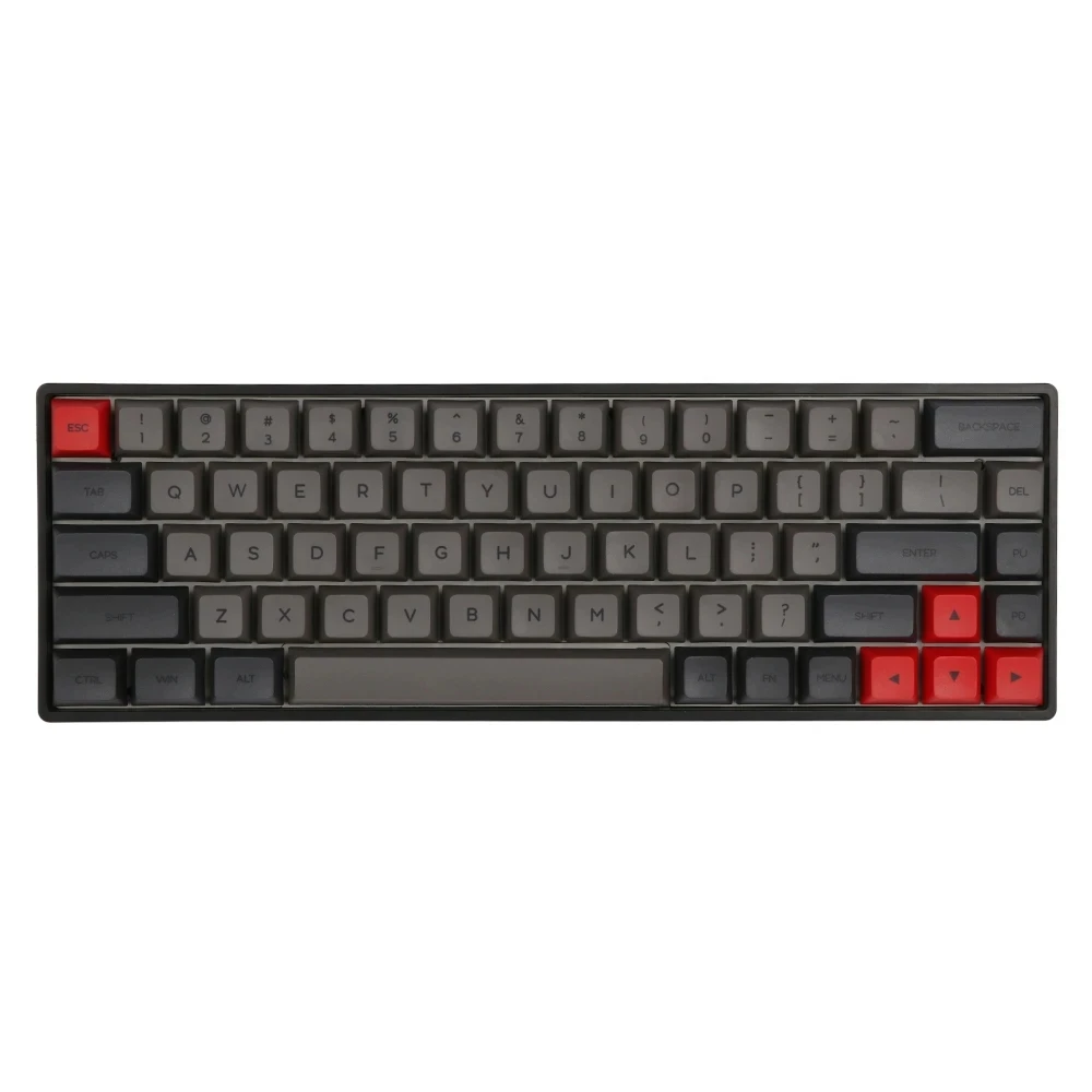 Imagem -05 - Epomaker Gk68x 68 Teclas Quente-swap Rgb Tipo-c Teclado Mecânico com Fio Corante-subbed Pbt Keycaps