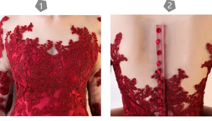 Novo ilusão pescoço longo sereia vestido de noite 2020 vinho vermelho laço robe de soiree longue baile baile de formatura vestido formal abiye gece elbisesi